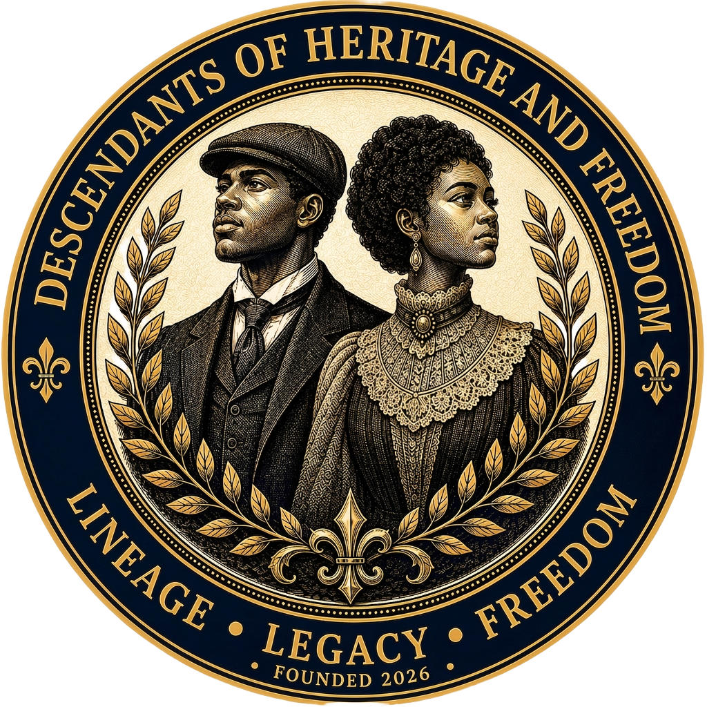 Descendants of Heritage and Freedom Seal